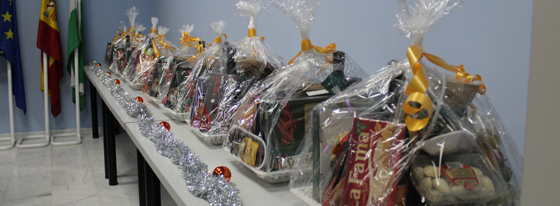fotografía cesta de Navidad 2018