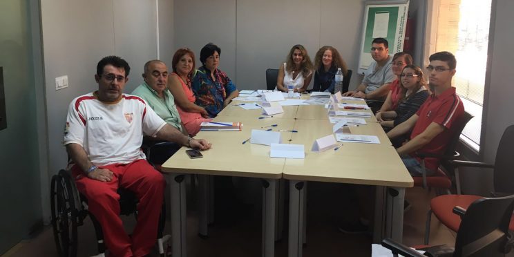 fotografía técnicos de empleo de FAMS-COCEMFE Sevilla y socios de SIVA
