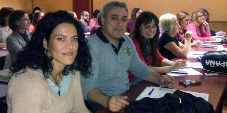 fotografía personal técnico y directivo de FAMS-COCEMFE Sevilla en el curso de comunicación