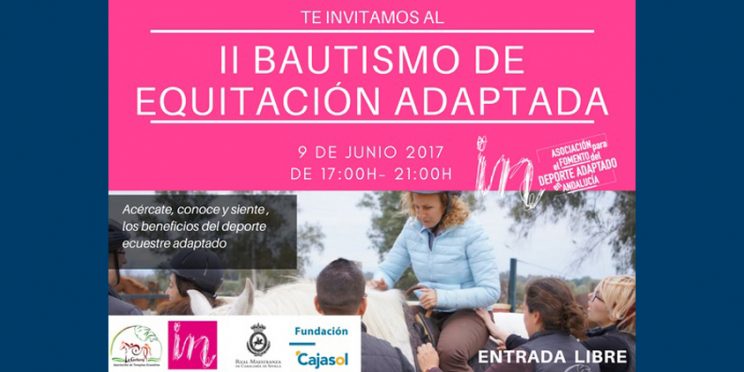 Imagen cartel informativo bautismo equitación