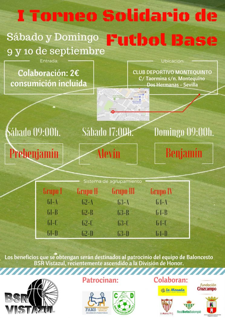 cartel I Torneo Solidario Fútbol Base