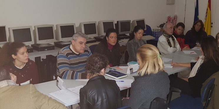 fotografía asistentes reunión de áreas FAMS COCEMFE Sevilla