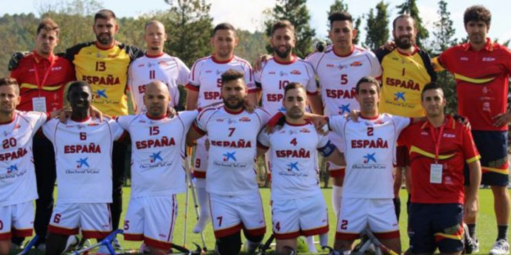 fotografía integrantes selección española de fútbol de amputados
