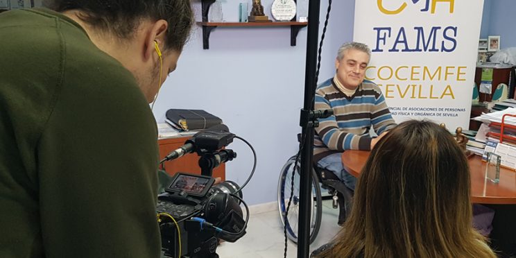 fotografía entrevista Consumo Cuidado de Canal Sur TV