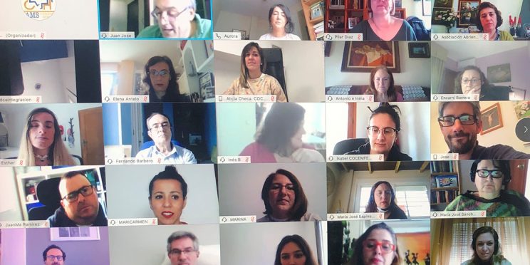Captura de pantalla de la IV Mesa online asistencia personal