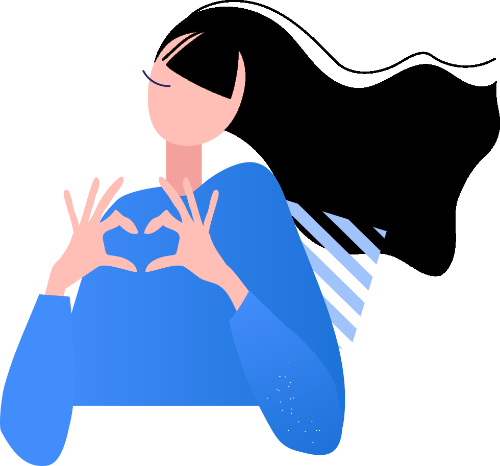 Imagen manos en forma de corazón