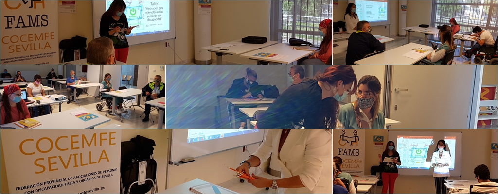 Personas beneficiarias de Actíva-t en un taller de motivación