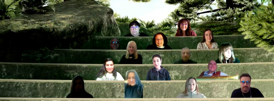 Imagen captura de pantalla participantes del 4º encuentro transnacional online de Ready Women