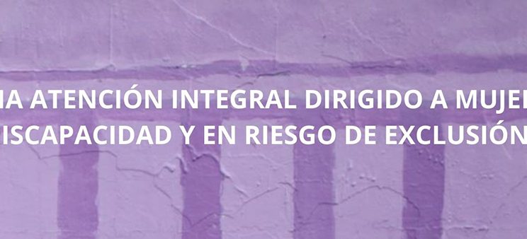 Imagen cabecera programa Atención integral dirigido a mujeres con discapacidad y en riesgo de exclusión social