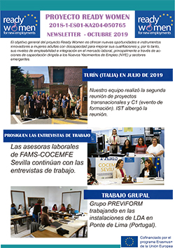 Imagen Portada Boletín Ready Women octubre 2019