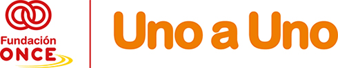 Logotipo Fundación ONCE Uno a uno
