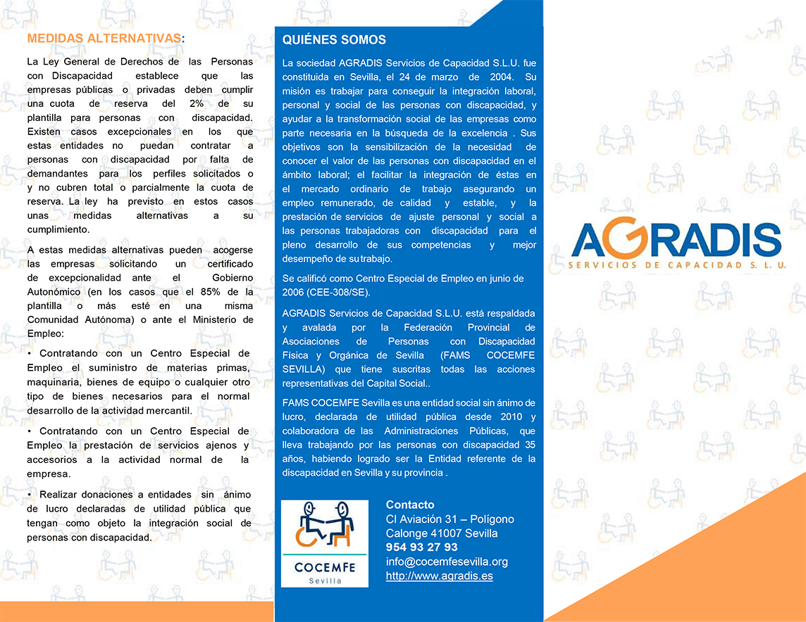 Portada Tríptico CEE Agradis