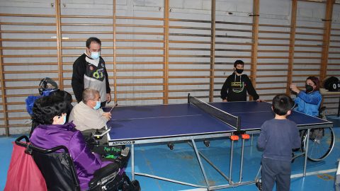 Fotografía Inauguración Protagonistas 9. Tenis de mesa adaptado