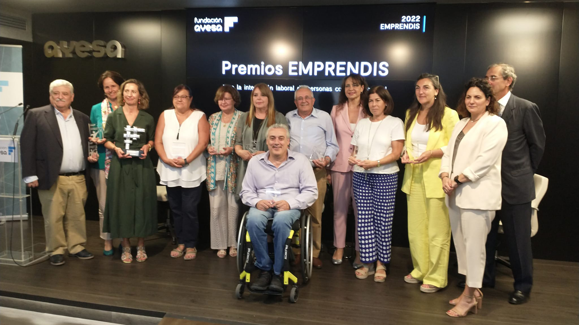 Fotografía premiados Fundación Ayesa Premios EMPRENDIS