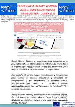Imagen Portada Boletín Ready Women junio 2021