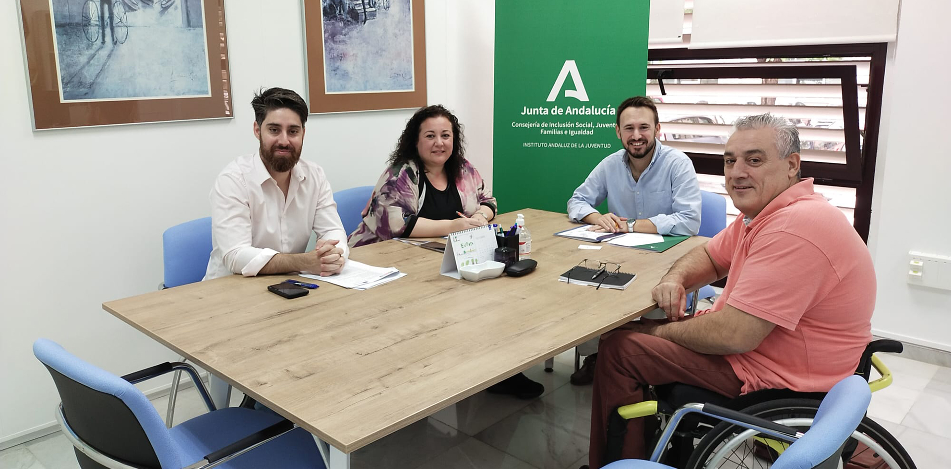 Fotografía Reunión E-YOUTH Instituto Andaluz de la Juventud