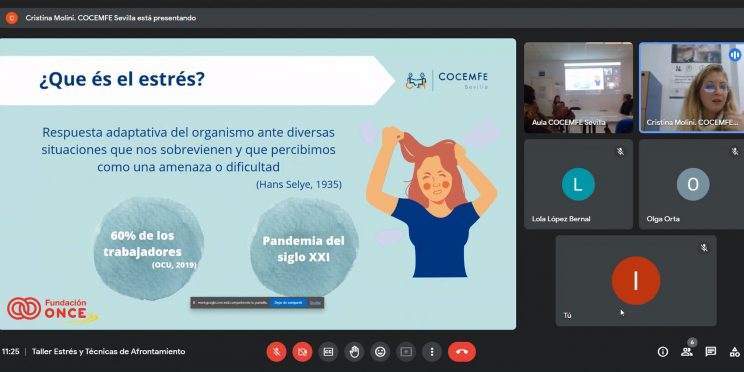 Captura Taller Estrés Programa atención psicológica