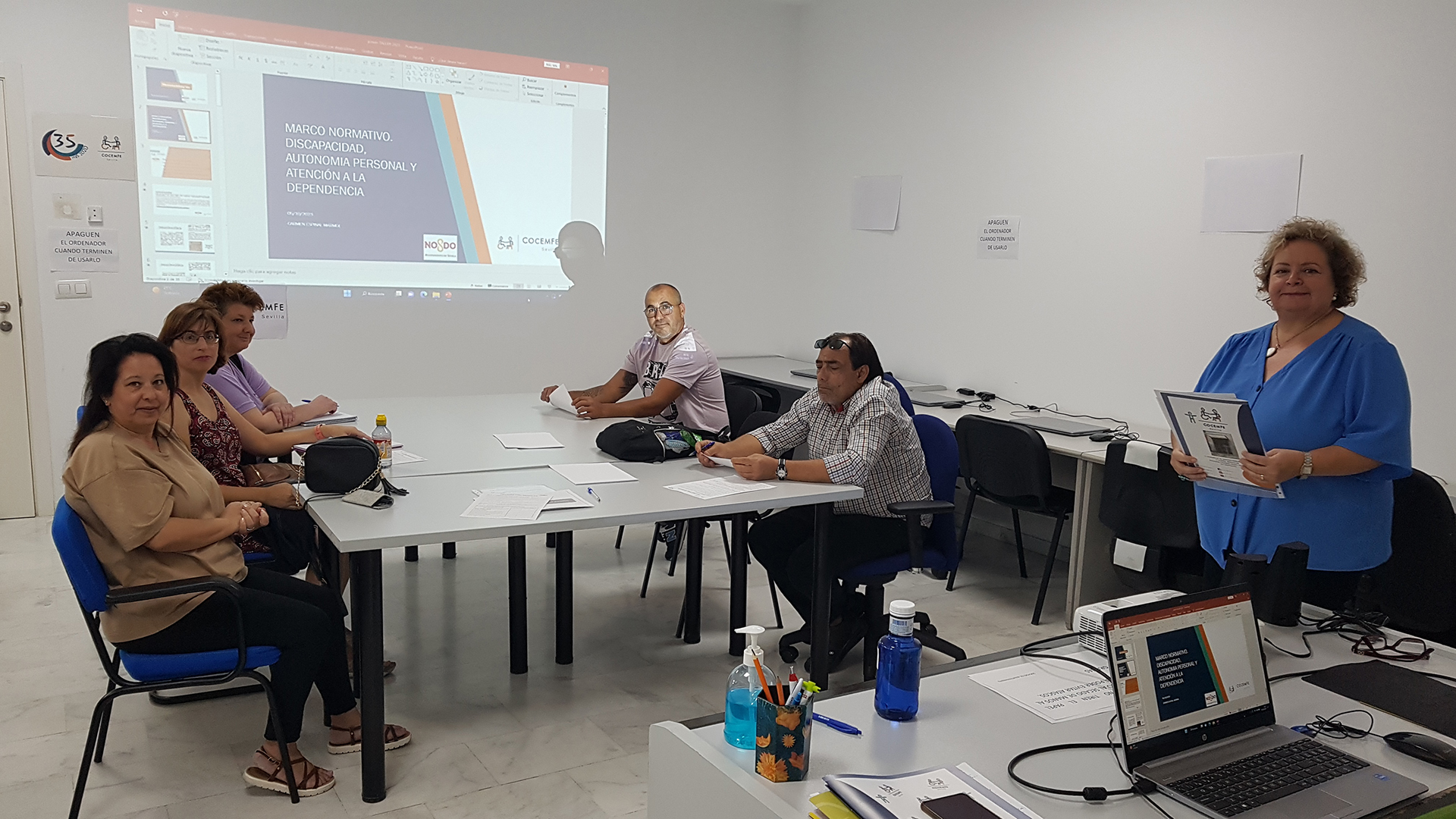 Fotografía participantes Taller marco normativo discapacidad