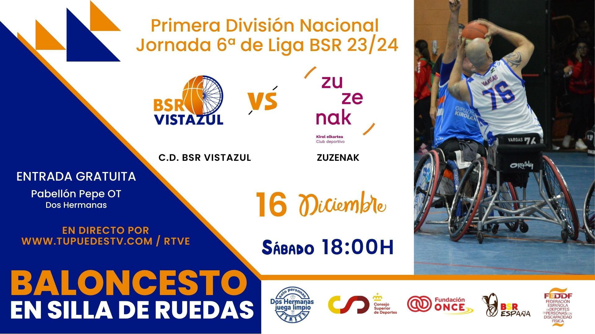 Imagen Jornada Sexta de Liga Vistazul vs. Zuzenak