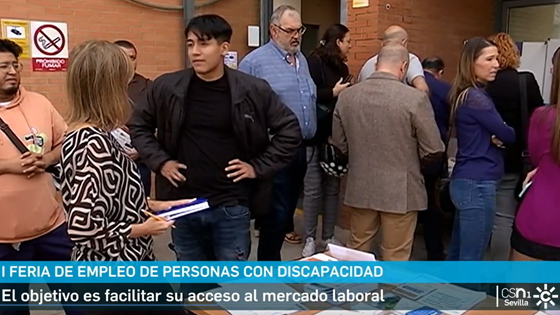 Captura Medio I Feria de Empleo 2022. Canal Sur Noticias 1