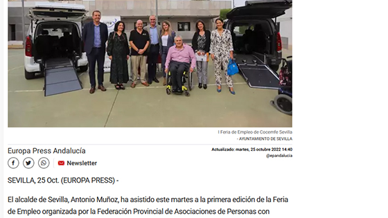 Captura Medio I Feria de Empleo 2022. Europa Press