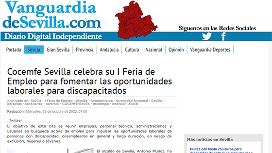 Captura Medio I Feria de Empleo 2022. Vanguardia de Sevilla