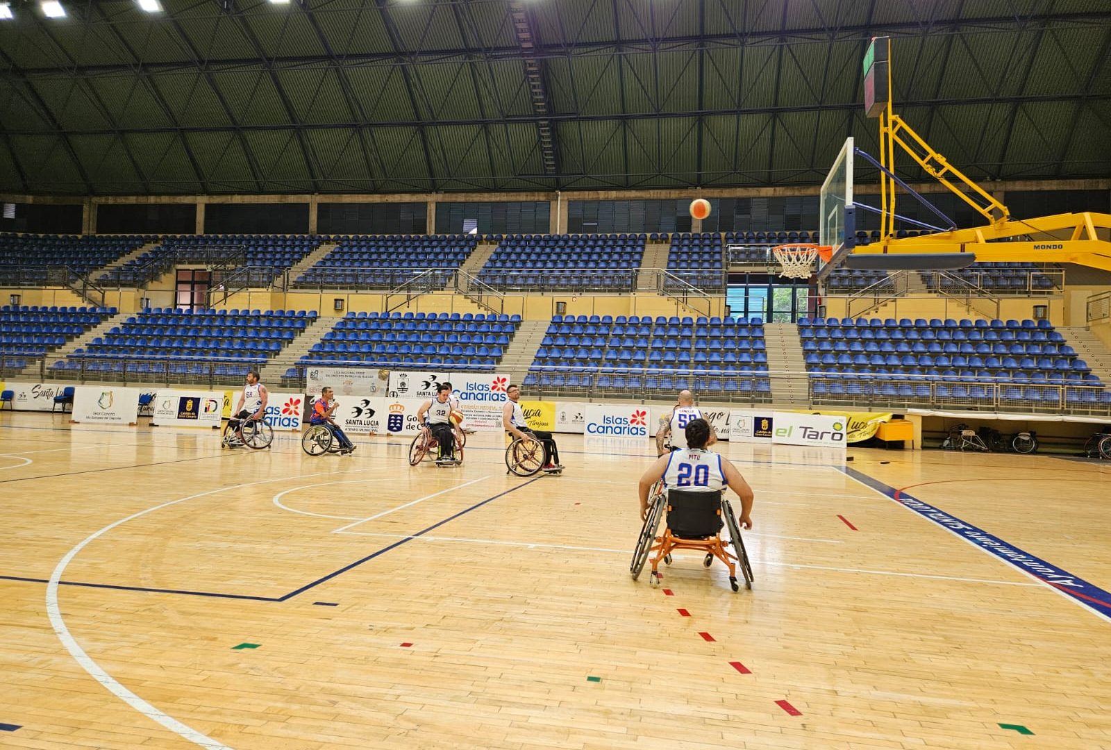 Fotografía partido baloncesto adaptado del C.D. BSR Vistazul