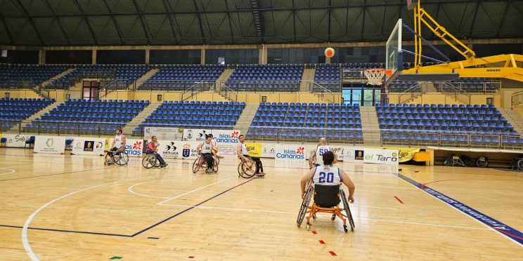 Fotografía partido baloncesto adaptado del C.D. BSR Vistazul