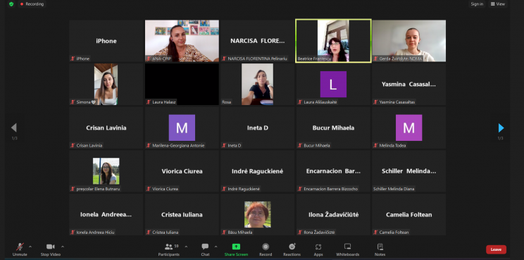 Fotografía asistentes online del Tercer webinar del programa WeUnique