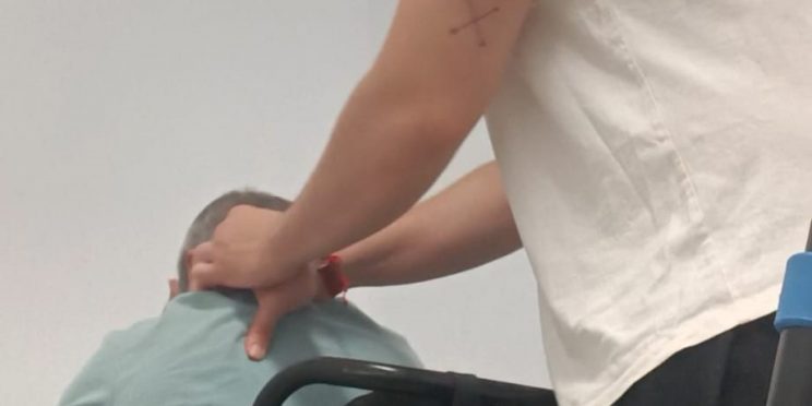 Fotografía sesión fisioterapia