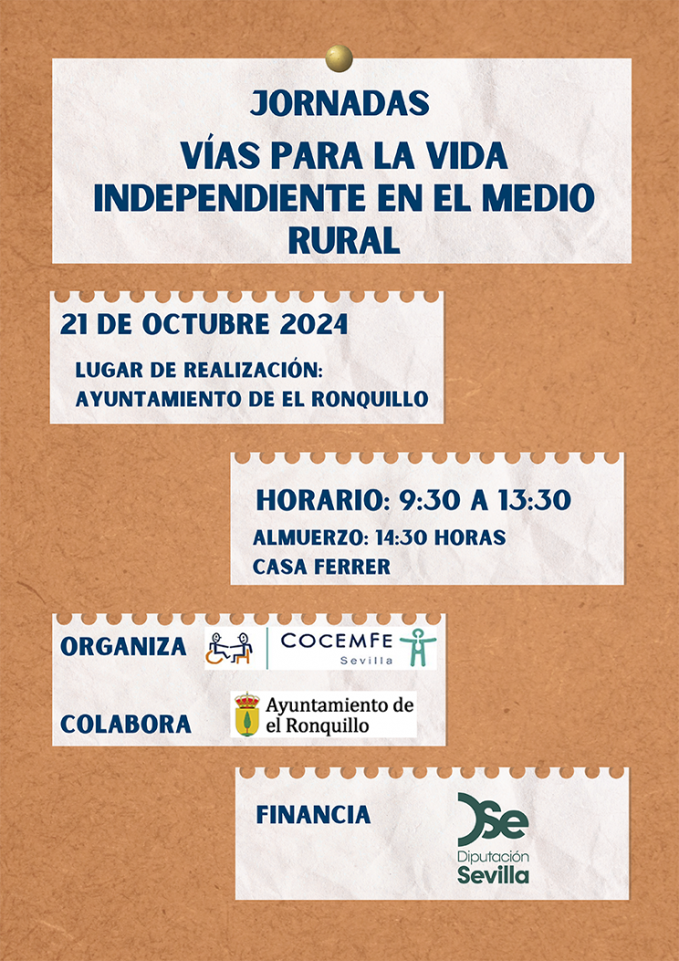 Imagen Cartel Jornadas Vida Independiente en el medio rural