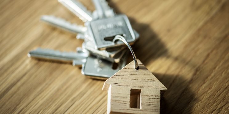 Fotografía decorativa llavero vivienda