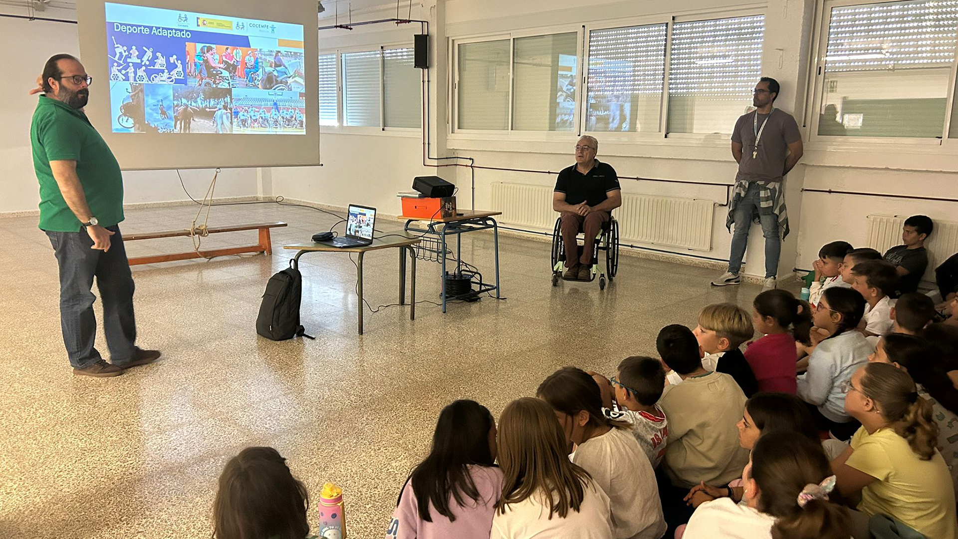 Fotografía Jornada Sensibilización CEIP Blas Infante Lebrija