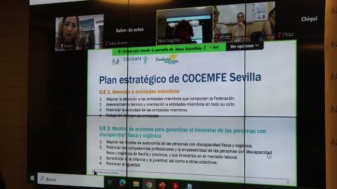 Fotografía presentación XL Asamblea General Ordinaria COCEMFE Sevilla 7