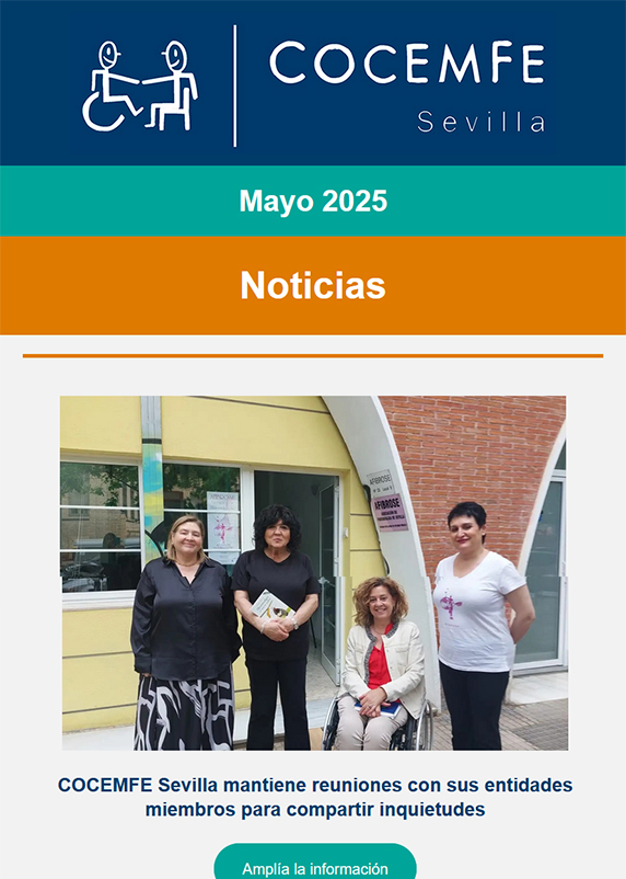 Imagen captura de pantalla del boletín de mayo de 2025