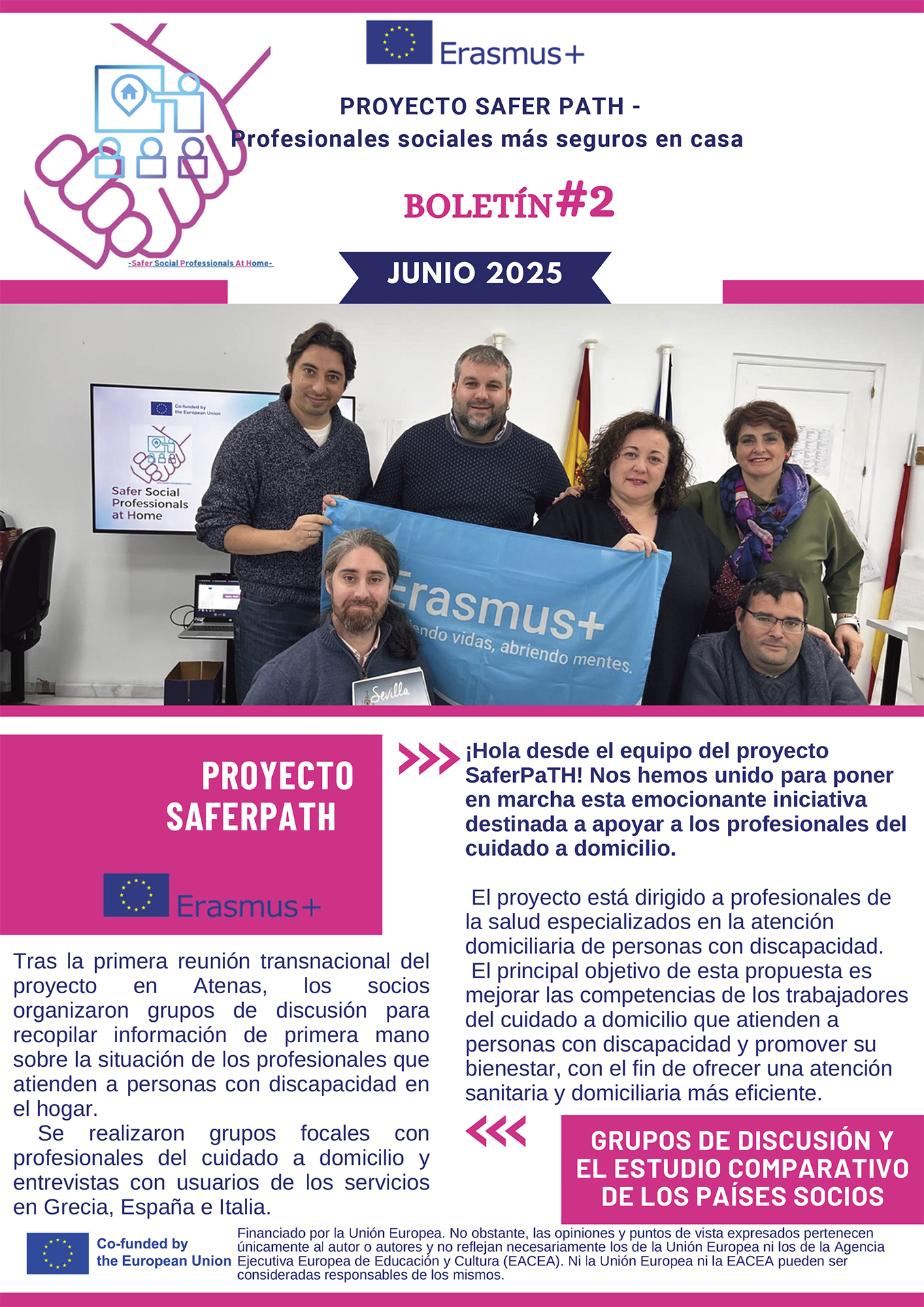 Imagen portada Boletín 2 proyecto SAFER PATH ES