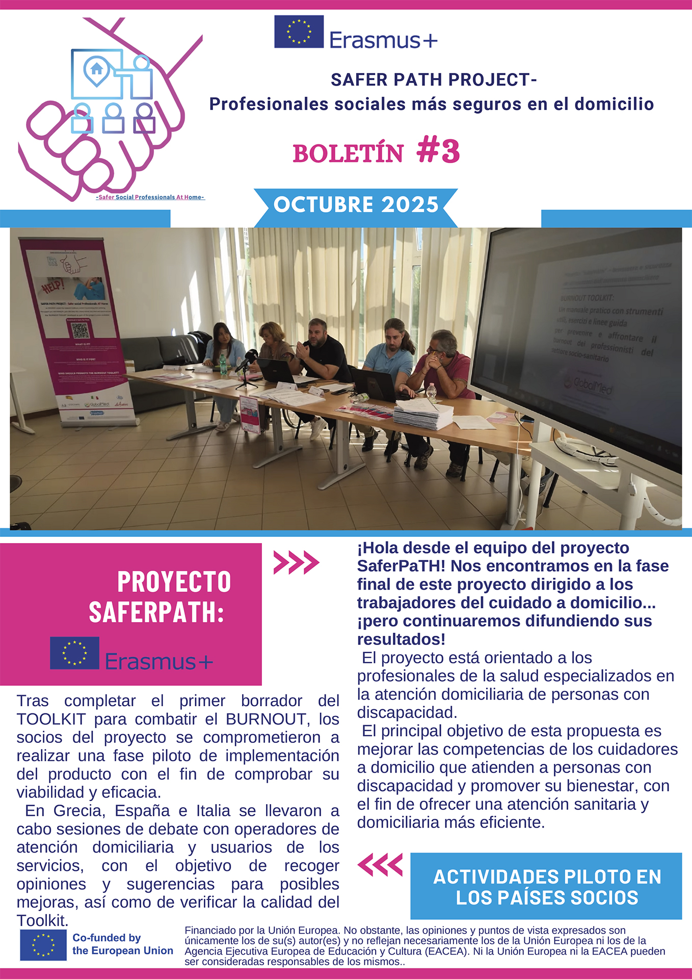 Imagen portada Boletín 3 proyecto SAFER PATH ES
