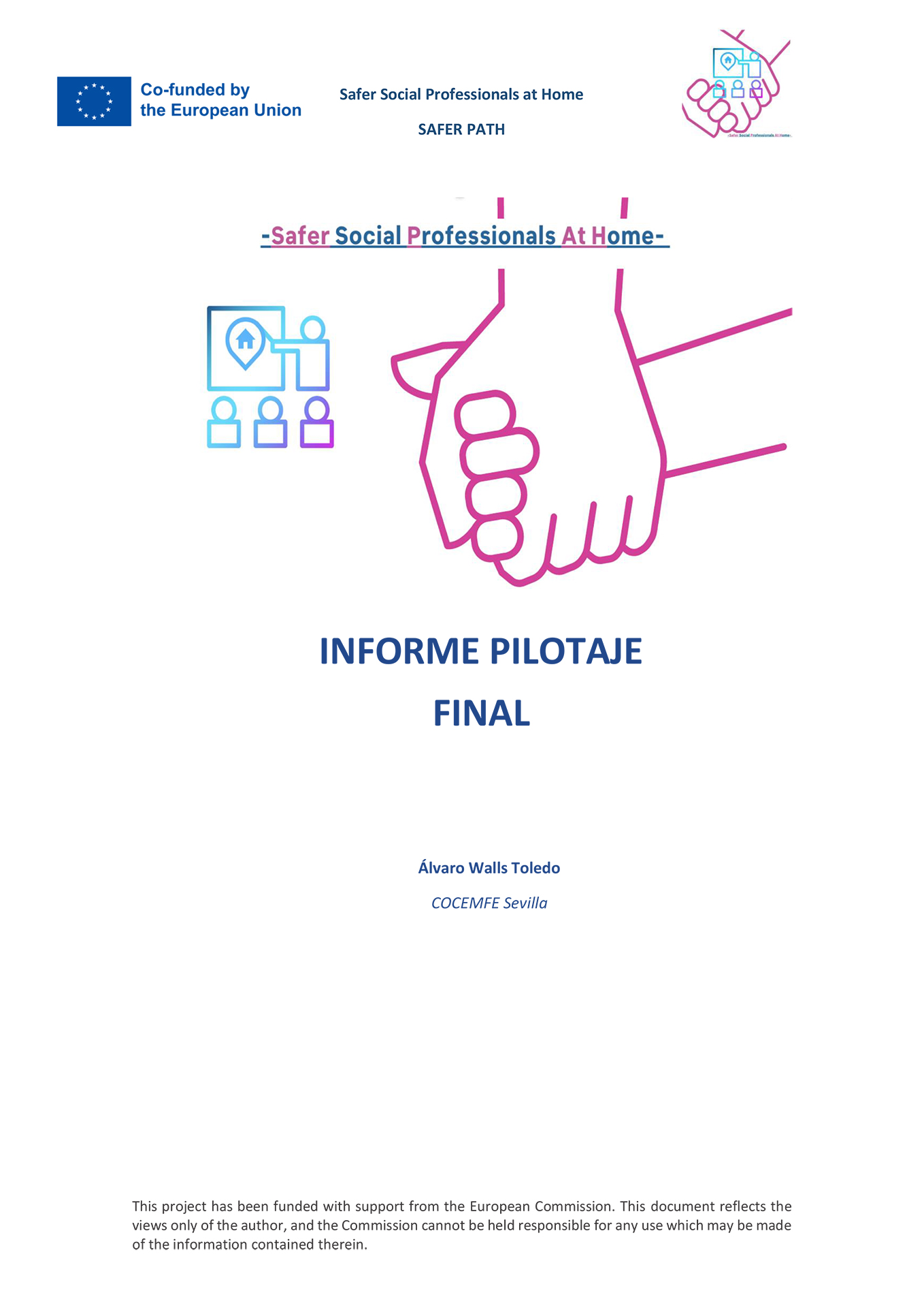 Imagen Informe pilotaje final portada proyecto SAFER PATH ES