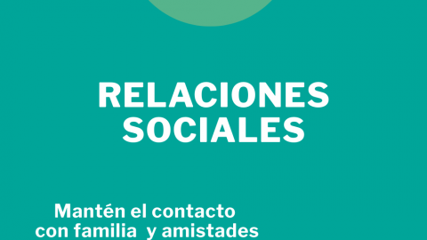 Imagen Tip 3: Relaciones sociales. Mantén el contacto con familia y amistades