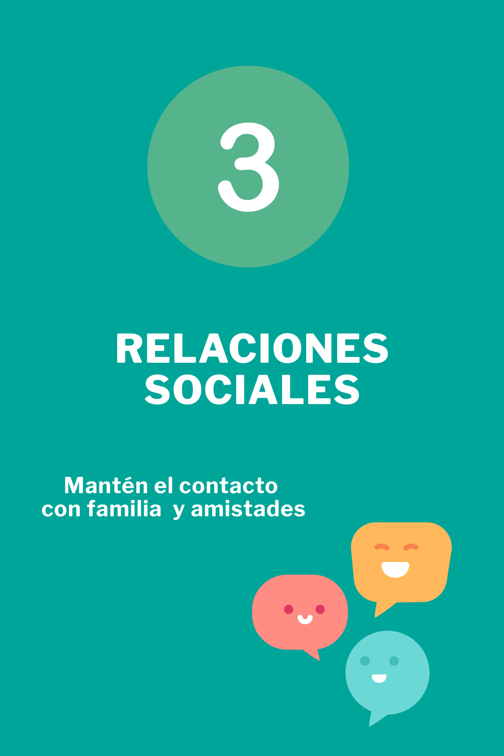 Imagen Tip 3: Relaciones sociales. Mantén el contacto con familia y amistades