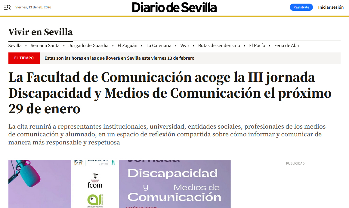 Imagen captura pantalla noticia Diario de Sevilla 3edición DyM 25-26