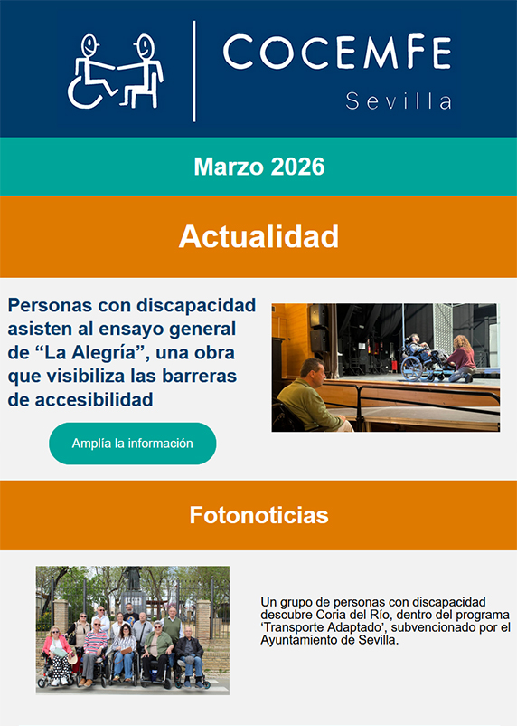 Imagen captura de pantalla del boletín de marzo de 2026