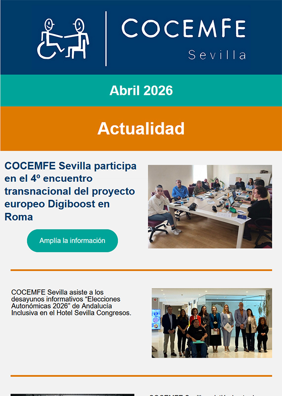 Imagen captura de pantalla del boletín de abril de 2026