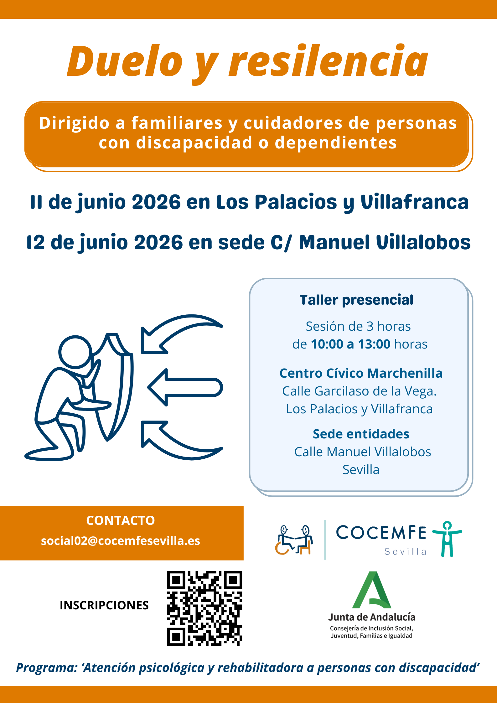cartel duelo y resiliencia